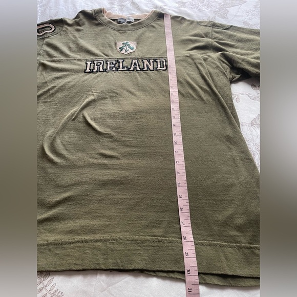Retro Classics Vintage Ireland Green 3D Print Ringer Tee Shirt XL Rugby Preppy - Picture 7 of 9